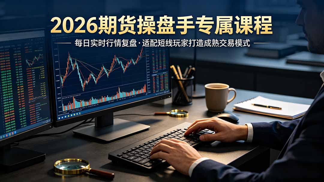 2026期货操盘手专属课程-更新7月11，每日实时行情复盘，适配短线玩家打造成熟交易模式-青禾学社
