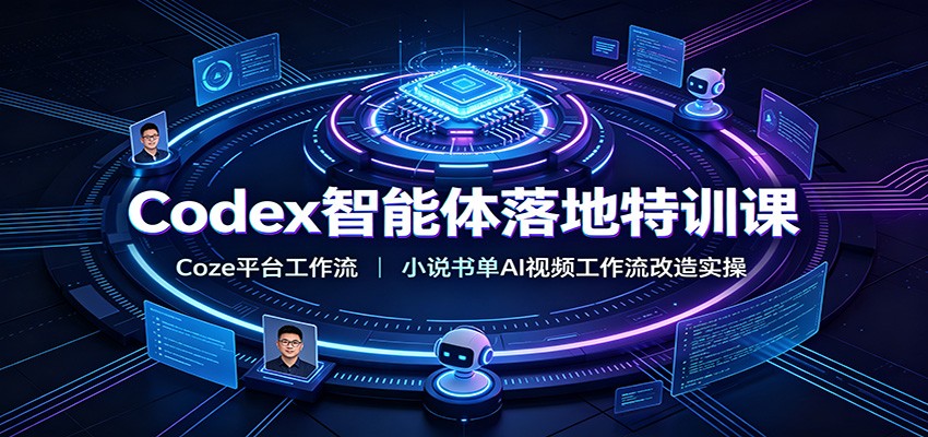 Codex智能体落地特训课：Coze平台工作流，小说书单AI视频工作流改造实操-青禾学社