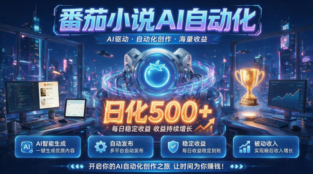 小白可做番茄AI，居家轻创业，每日稳赚500➕，普通人低门槛轻松线上增收【揭秘】-青禾学社