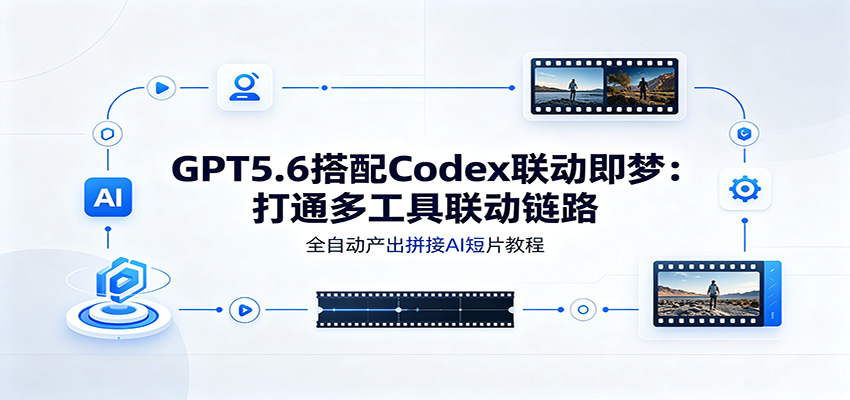 GPT5.6搭配Codex联动即梦：打通多工具联动链路，全自动产出拼接AI短片教程-青禾学社