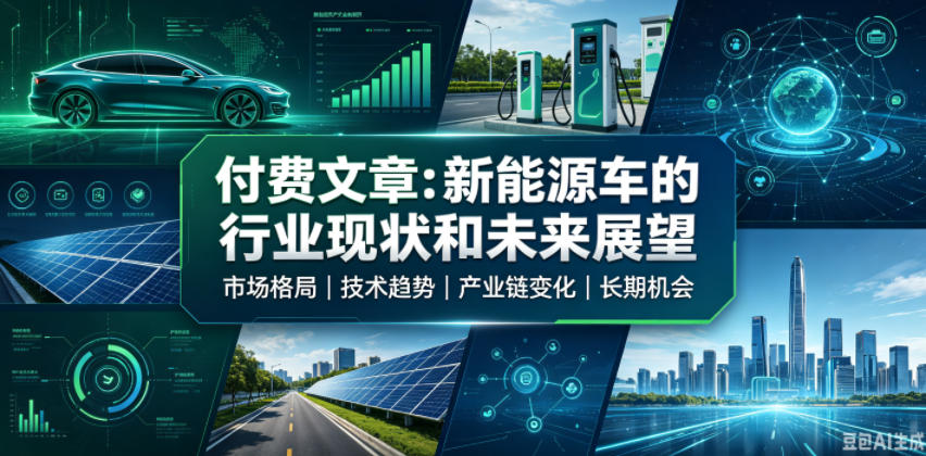 付费文章：新能原车的行业现状和未来展望-青禾学社
