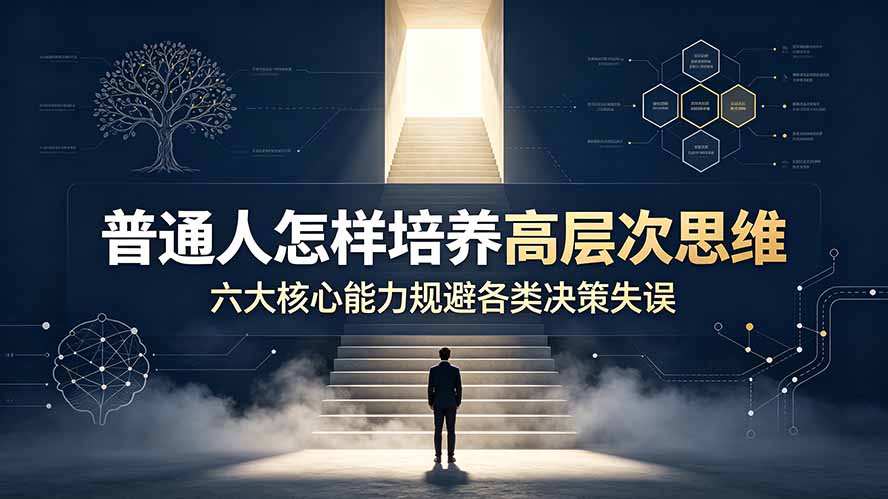 付费文章：普通人怎样培养高层次思维，六大核心能力规避各类决策失误-青禾学社