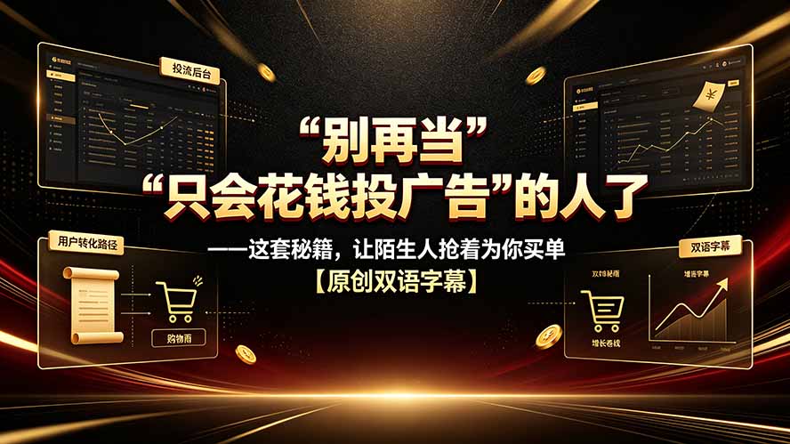 别再当“只会花钱投广告”的人了——这套秘籍，让陌生人抢着为你买单【原创双语字幕】-青禾学社