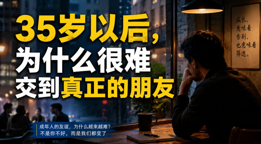 付费文章：35岁以后，为什么很难交到真正的朋友-青禾学社