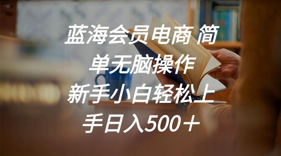 蓝海会员电商 简单无脑操作 新手小白轻松上手日入500+-青禾学社