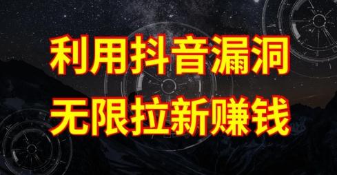 利用抖音链接漏洞，无限拉新赚钱【漏洞原理+操作流程】【揭秘】-青禾学社