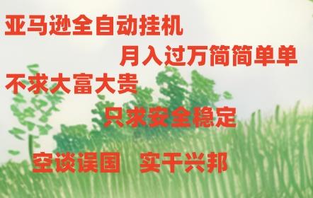 亚马逊全自动浏览挂机,,收益稳定且前景广阔-青禾学社