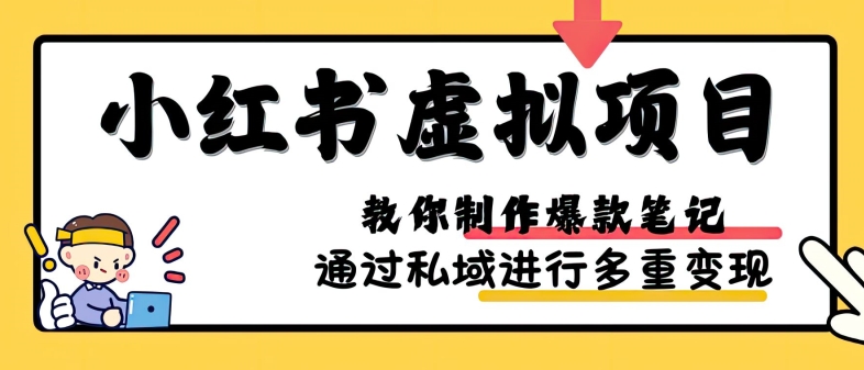 小红书虚拟项目实战,爆款笔记制作,矩阵放大玩法分享-青禾学社