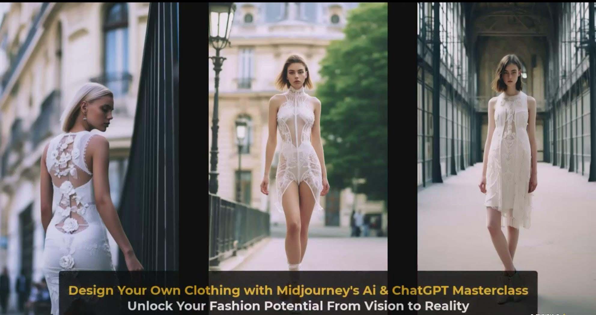 图片[4]-利用 Midjourneys Ai 人工智能设计自己的服装AI大师班-10节课-中英字幕-青禾学社