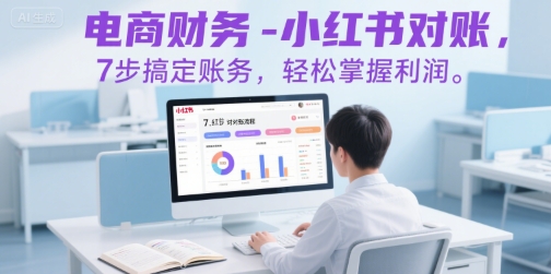 电商财务-小红书对账,7步搞定账务,轻松掌握利润-青禾学社