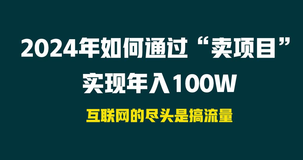 2024年如何通过“卖项目”实现年入100W-青禾学社