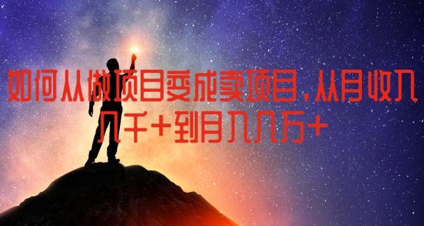 如何从做项目变成卖项目,从月收入几千到月入几万【揭秘】-青禾学社