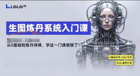 LibLibAI哩布哩布生图炼丹系统入门课，从生图到炼丹，只学这一门就够了-青禾学社