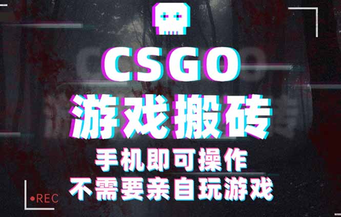CSGO游戏挂机捡漏,单日扫货500+,年底小高峰上车可吃肉,手机即可操作…-青禾学社
