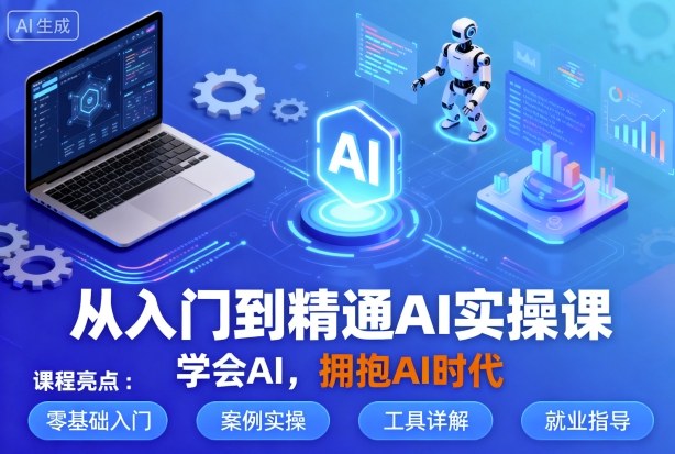 从入门到精通AI实操课，学会AI，拥抱AI时代-青禾学社