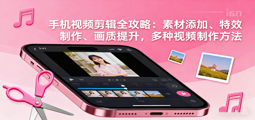 手机视频剪辑全攻略：素材添加、特效制作、画质提升，多种视频制作方法-青禾学社