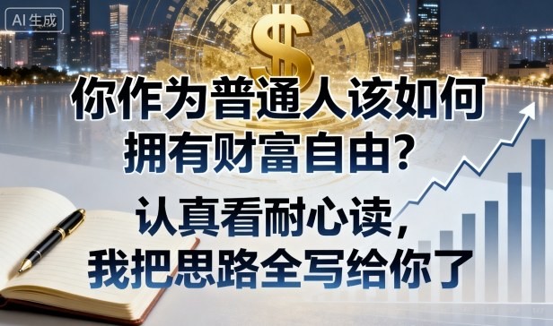 付费文章:你作为普通人该如何拥有财富自由?认真看耐心读,我把思路全写给你了-青禾学社
