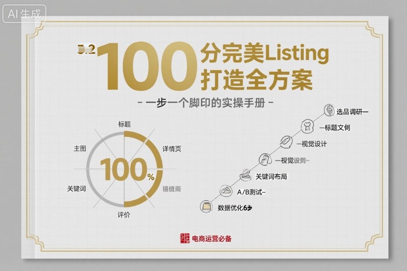 100分完美Listing打造全方案,想要完美listing必须是需要一步一个脚印的-青禾学社