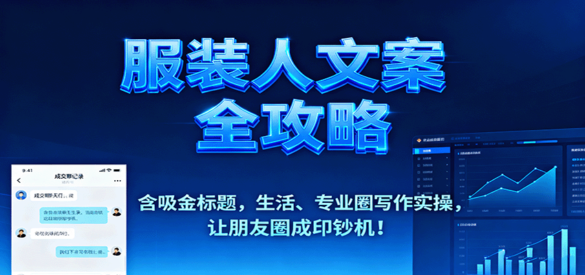 服装人文案全攻略,含吸金标题,生活、专业圈写作实操,让朋友圈成印钞机!-青禾学社