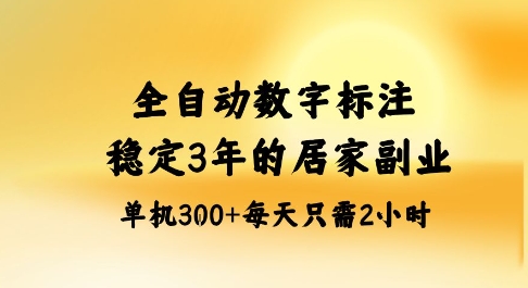 全自动数字标注，稳定3年的蓝海项目，居家也能矩阵开干的副业，单机日入3张+【揭秘】-青禾学社