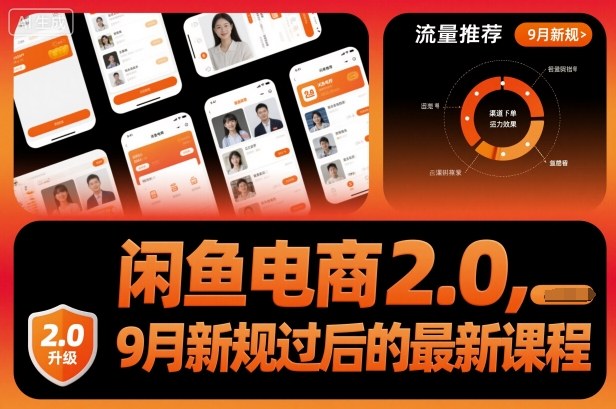 闲鱼电商2.0，9月新规过后的最新课程-青禾学社