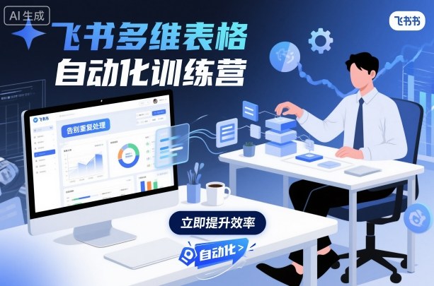 飞书多维表格自动化训练营，手把手教你告别重复处理，用多维表格开启高效办公新模式-青禾学社