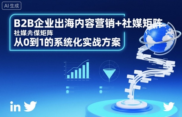 B2B企业出海内容营销+社媒矩阵，从0到1的系统化实战方案-青禾学社