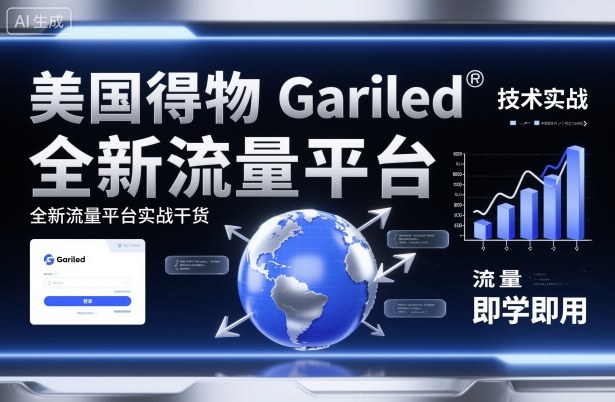 美国得物Gariled技术实战，全新流量平台​实战干货，即学即用-青禾学社
