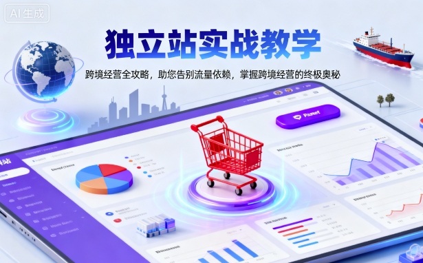 独立站实战教学,跨境经营全攻略,助您告别流量依赖,掌握跨境经营的终极奥-青禾学社