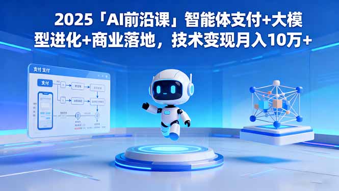 2025「AI前沿课」智能体支付+大模型进化+商业落地，技术变现月入10万+-青禾学社