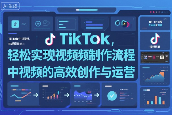 TikTok中视频制做流程,轻松实现Tk中视频的高效创作与运营-青禾学社