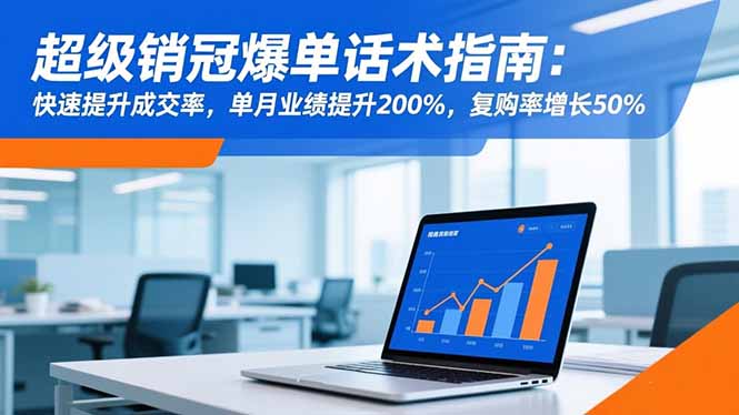 超级销冠爆单话术指南：快速提升成交率，单月业绩提升200%，复购率增长50%-青禾学社