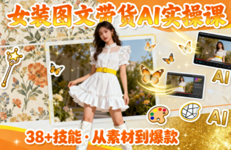 女装图文带货的AI实操课-青禾学社