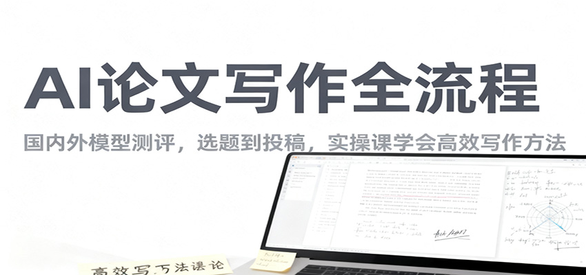 AI论文写作全流程,国内外模型测评,选题到投稿,实操课学高效写作方法-青禾学社