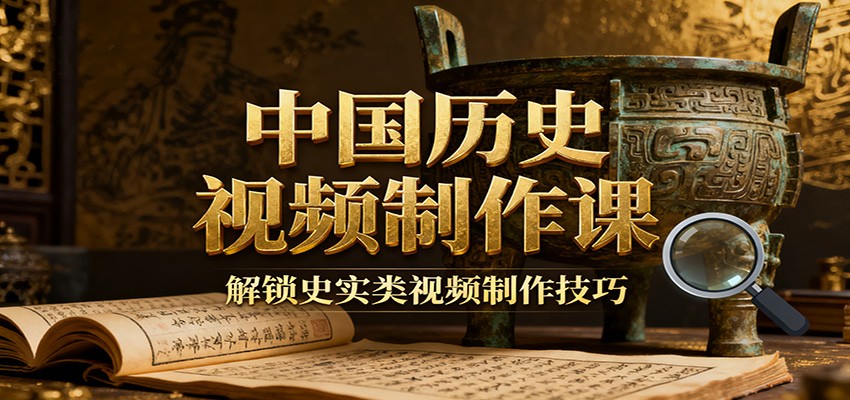 中国历史视频制作课：疆域地图集+参考文案+练习素材，解锁史实类视频制作技巧-青禾学社