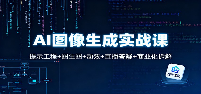 AI图像生成实战课:提示工程+图生图+动效+直播答疑+商业化拆解-青禾学社