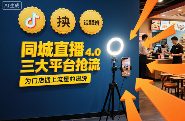 同城直播实操班4.0,三大平台抢流,为门店插上流量的翅膀-青禾学社