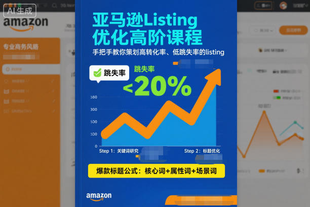 亚马逊Listing优化高阶课程,手把手教你策划高转化率、低跳失率的listing-青禾学社