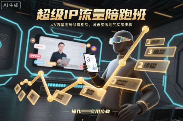 超级IP流量陪跑班,大V流量密码倾囊相授,可直接落地的实操步骤-青禾学社
