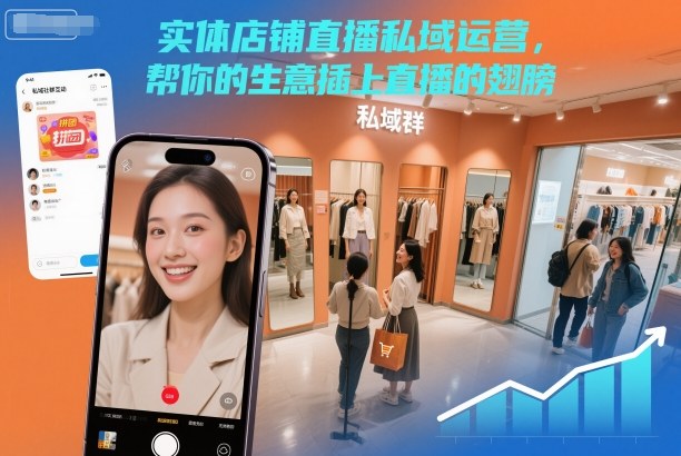 实体店铺直播私域运营,帮你的生意插上直播的翅膀-青禾学社