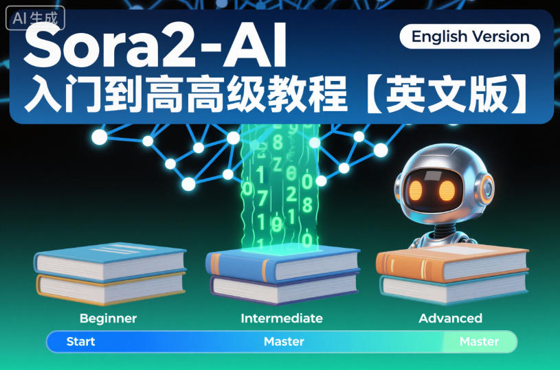 Sora2-AI入门到高级教程【英文版】-青禾学社