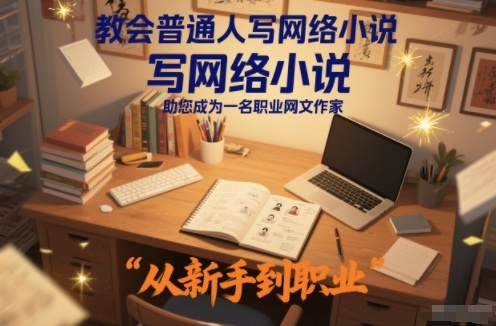 教会普通人写网络小说,助您成为一名职业网文作家-青禾学社