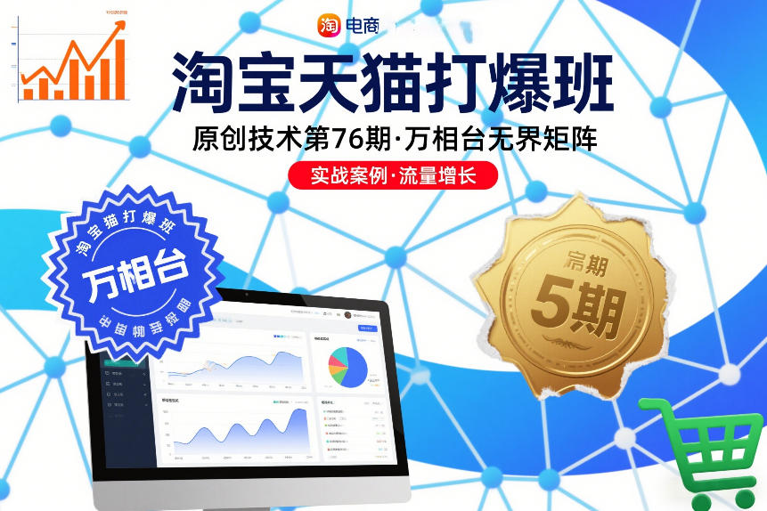 淘宝天猫打爆班原创技术第76期，万相台无界矩阵-青禾学社