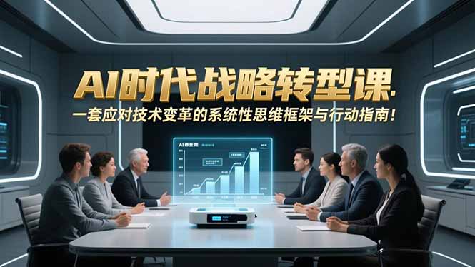 AI时代战略转型课：一套应对技术变革的系统性思维框架与行动指南！-青禾学社