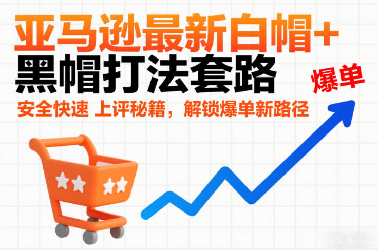 亚马逊最新白帽+黑帽打法套路，安全快速上评秘籍，解锁爆单新路径-青禾学社