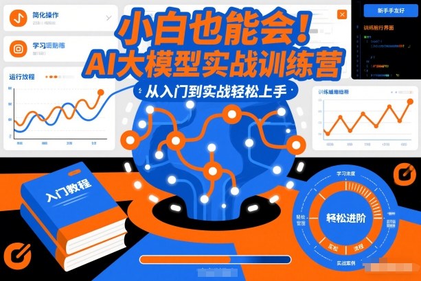 小白也能会！AI大模型实战训练营，从入门到实战轻松上手-青禾学社