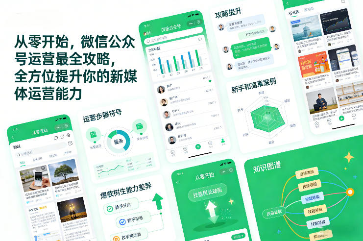 从零开始，微信公众号运营最全攻略，全方位提升你的新媒体运营能力-青禾学社