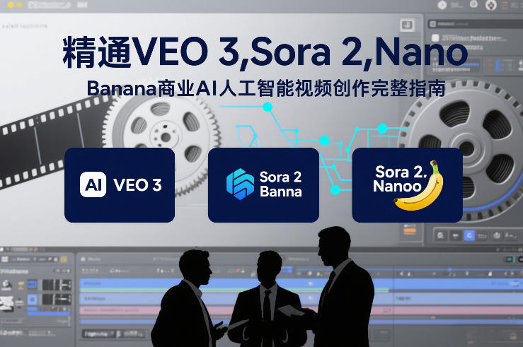 精通VEO 3，Sora 2，Nano Banana商业AI人工智能视频创作完整指南-青禾学社