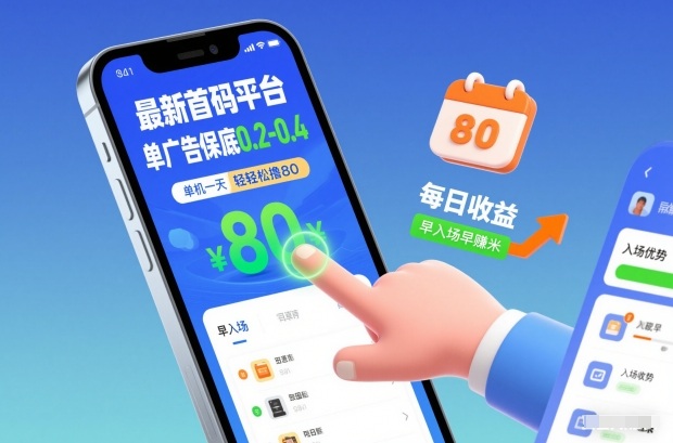 最新首码平台，单广告保底0.2-0.4，单机一天轻松撸80，早入场早賺米【揭秘】-青禾学社
