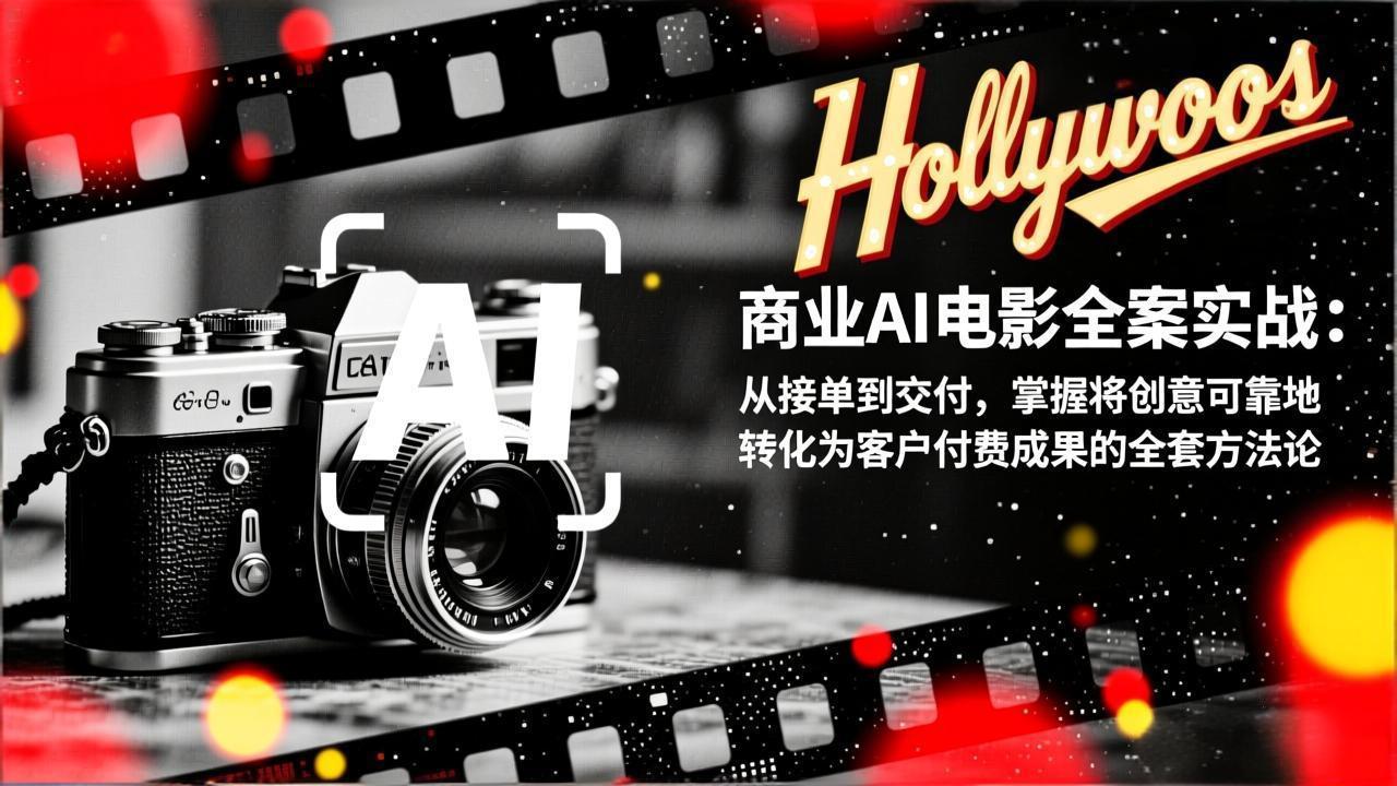 商业AI电影全案实战：从接单到交付，掌握将创意可靠地转化为客户付费成果的全套方法论-青禾学社